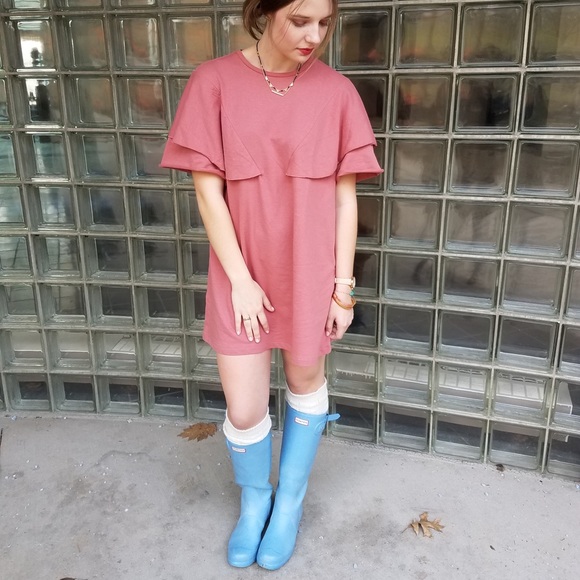 baby blue hunter rain boots
